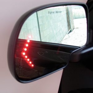 AFTER: With the LED turn signals inside your mirrors, everyone will know when you plan to turn, even you.