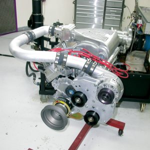 The Paxton Renegade system looked pretty impressive on this 5.0-liter 
stroker. The limiting factor in terms of power on this 331 was the stock block and not the flow rate of the impressive Novi 2000 supercharger. 