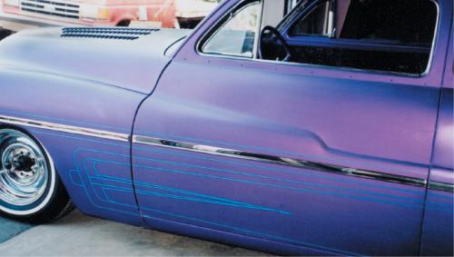 The entire design has now been transferred to the driver’s side. All reference points are double and even triple checked for perfection. At this point, correcting a mistake is simple, so spend a little extra time checking all lines.