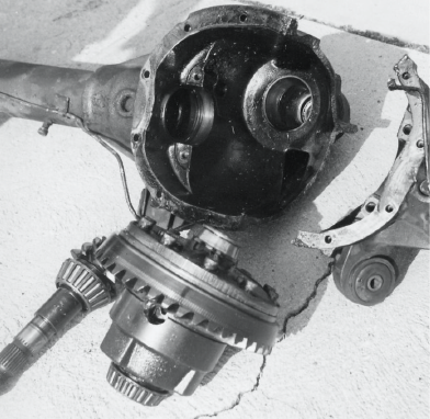 Years ago, a guy we knew built a high-horsepower big-block, but left the ten-bolt posi rear end as-is, and with no traction bars. On the second burnout—kaboom. This photo is worth many words.